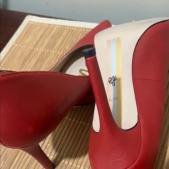 Sam Edelman Bold Red Heels size 6.5 - Picture 14 of 15